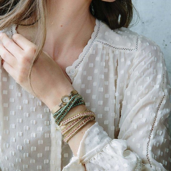 Noonday Collection Sofiya Wrap Beaded Bracelet-NWT - Picture 3 of 5